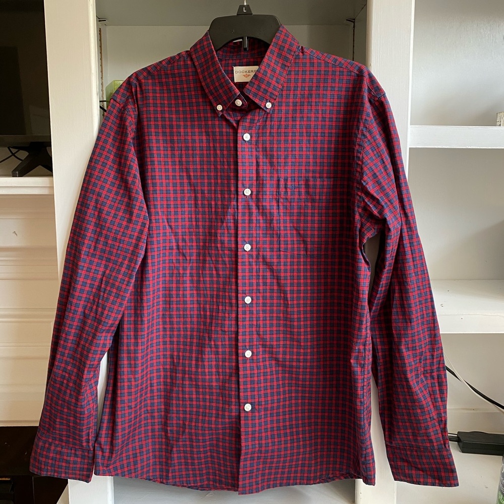 Dockers plaid button-down shirt